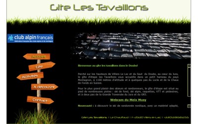 Site internet – Gîte Les Tavaillons