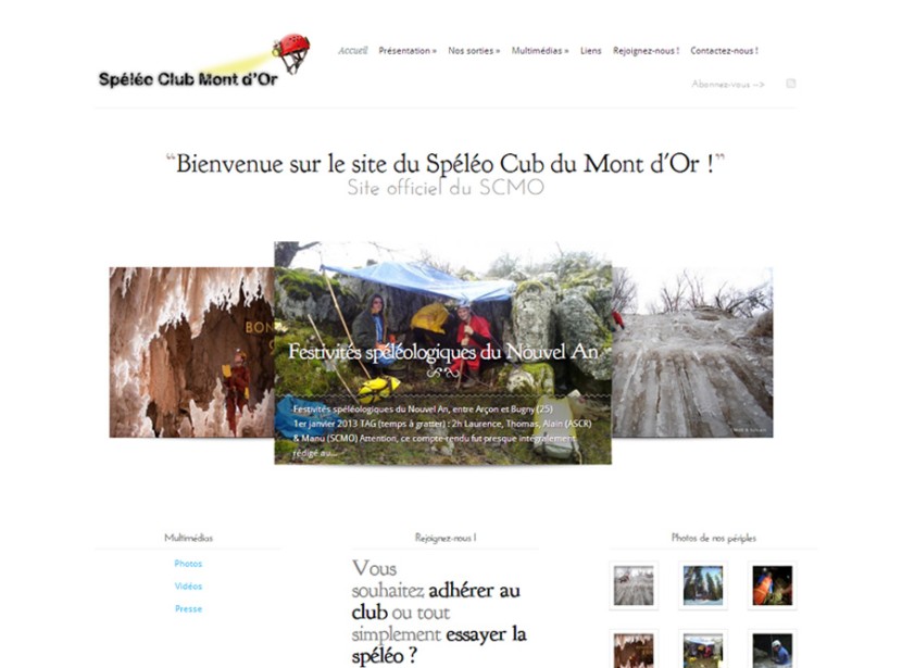 Site internet/Blog – Spéléo Club Mont d’Or